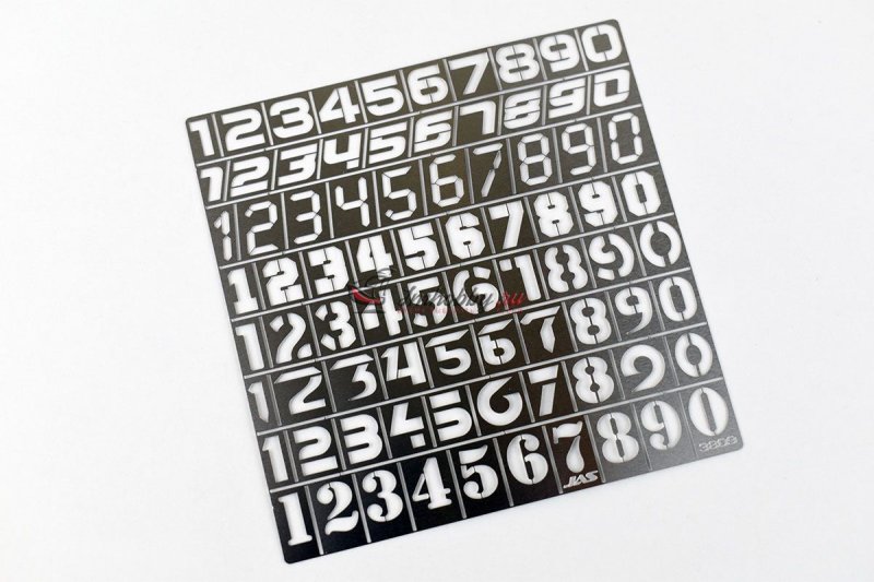 Трафарет цифр металлический