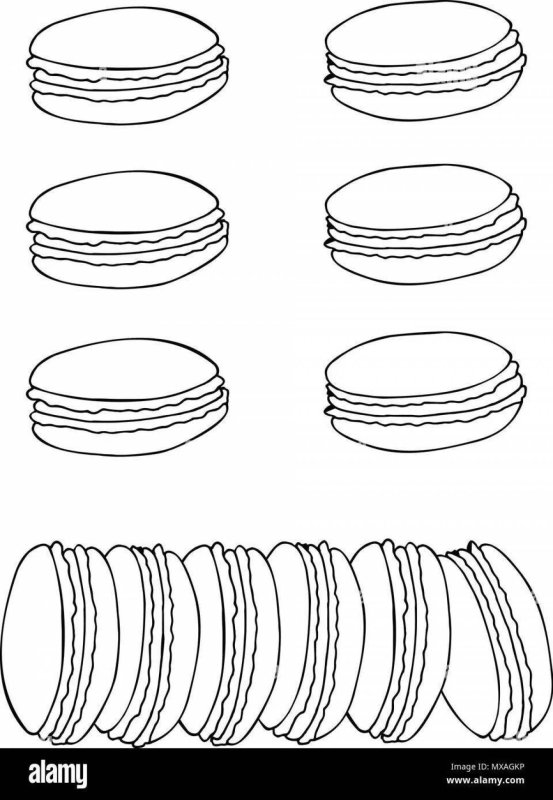 Трафарет для макаронс