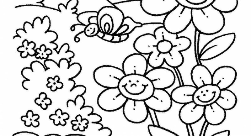 Раскраска. Весна