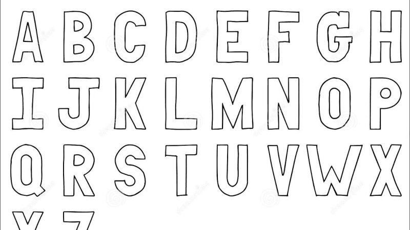 English Alphabet Letters