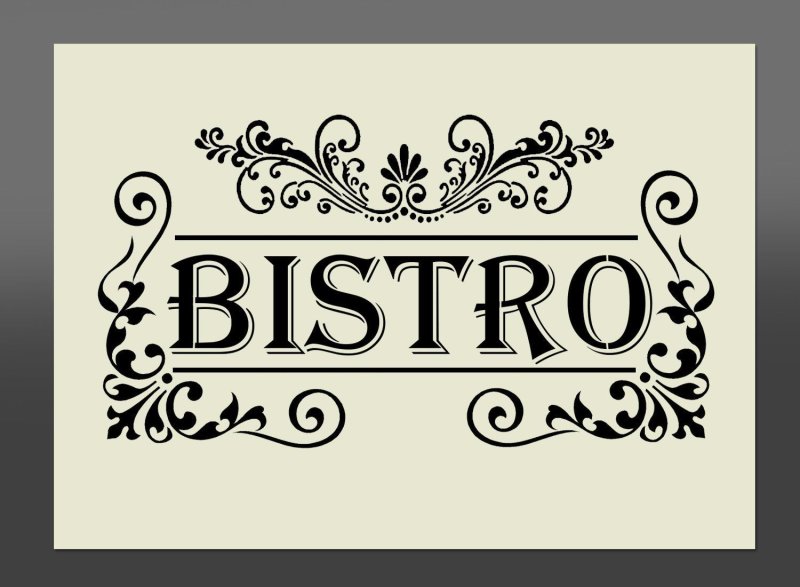 Трафарет Винтажные надписи