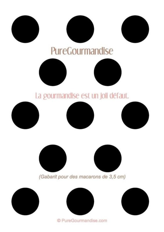 Трафарет макаронс а 3 5 см