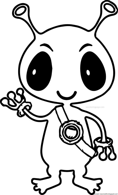 Раскраска инопланетяне для детей