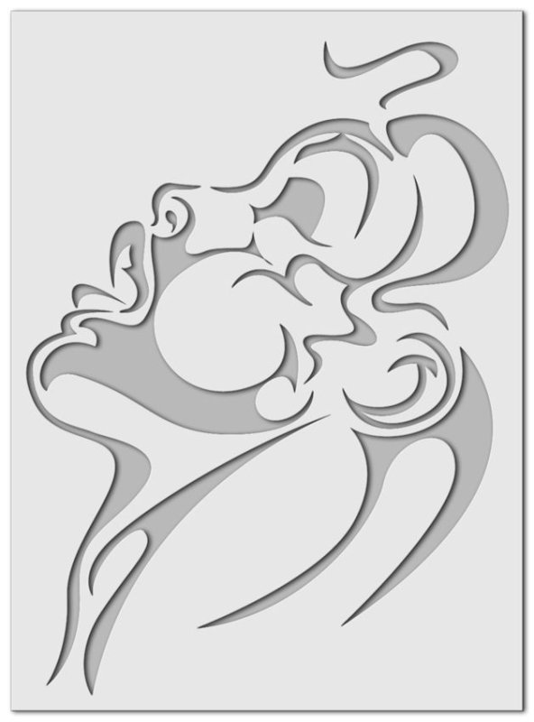 Лекало для аэрографии