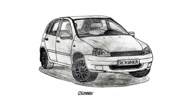Раскраска Лада Гранта 2190