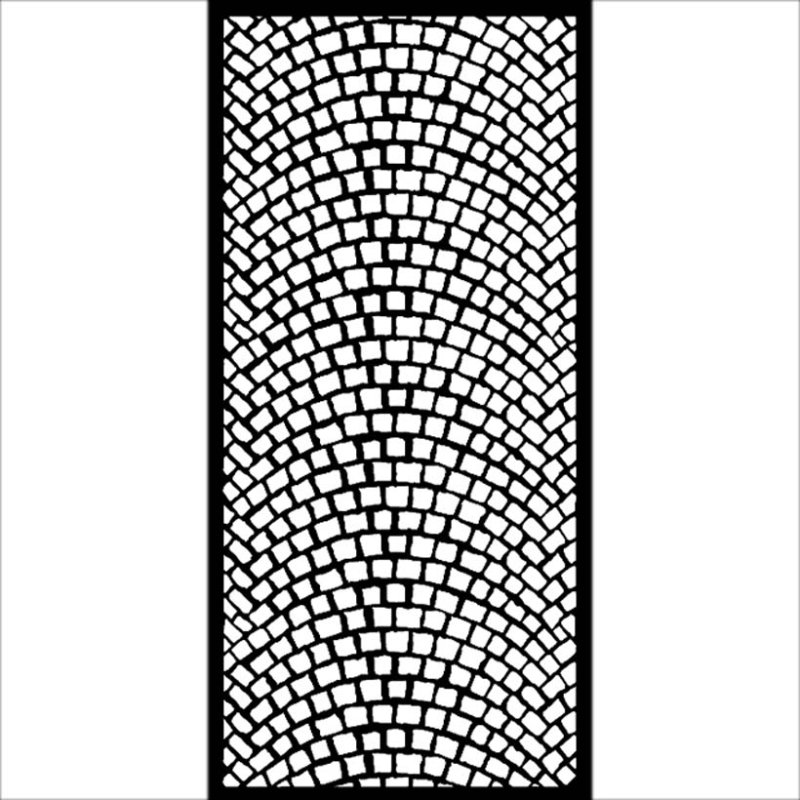 Имитация брусчатки трафарет