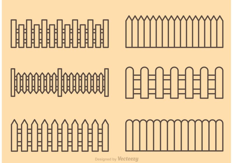 Забор для макета детского сада