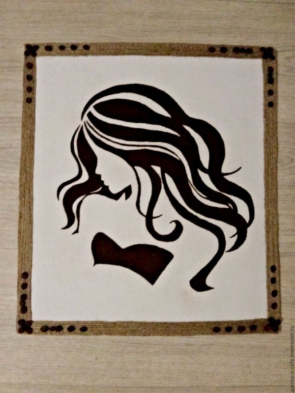 Панно из кофе