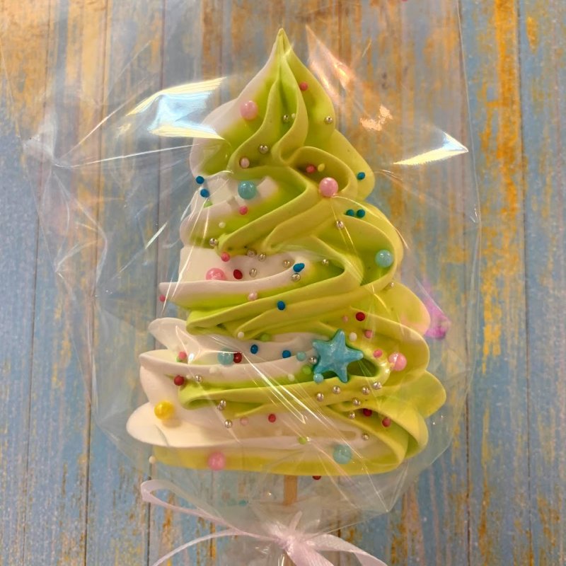 Елки елочки из безе на торт МК