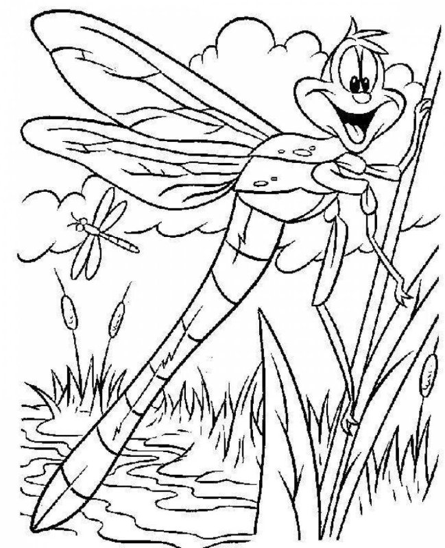 Раскраски к басне Крылова Стрекоза и муравей