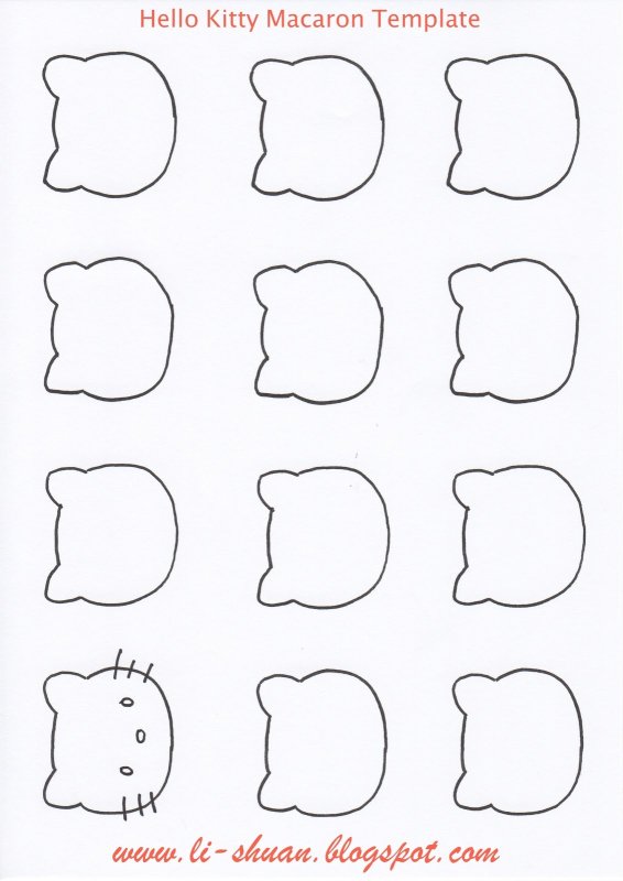 Трафареты для макаронс фигурные