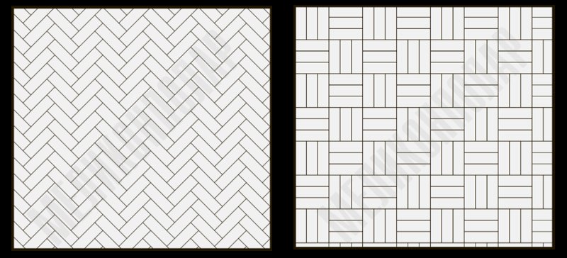 Схема укладки брусчатки 100 на 200