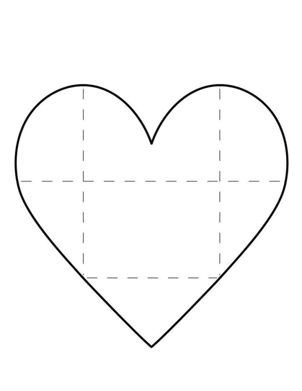 Сердечко шаблон