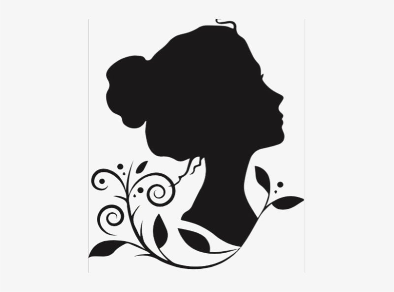 Силуэт лица девушки