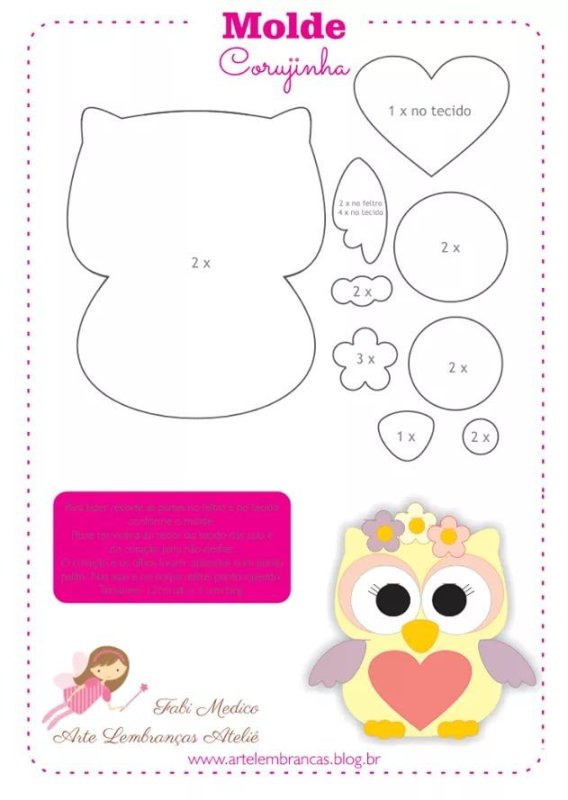 Поделки из фетра выкройки