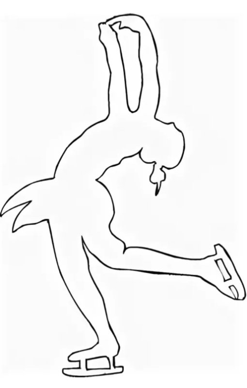 Трафарет фигуриста для вырезания