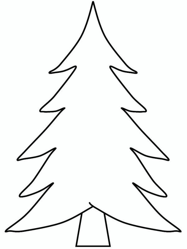 Елочка трафарет