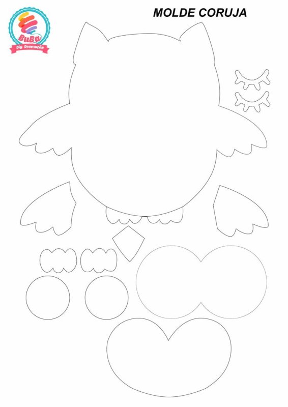 Сова трафарет