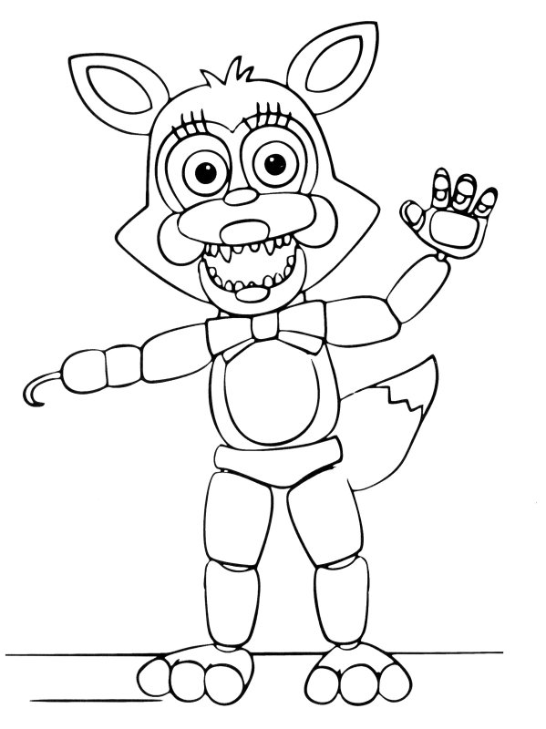 Раскраска АНИМАТРОНИКИ ФНАФ