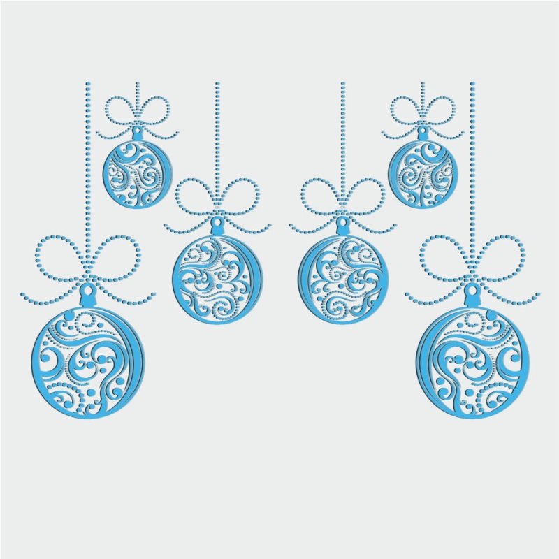 Новогодние шары трафареты на окна