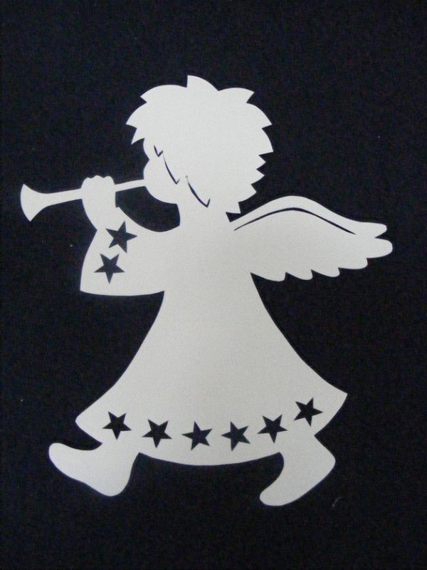 Новогодние ангелочки из бумаги