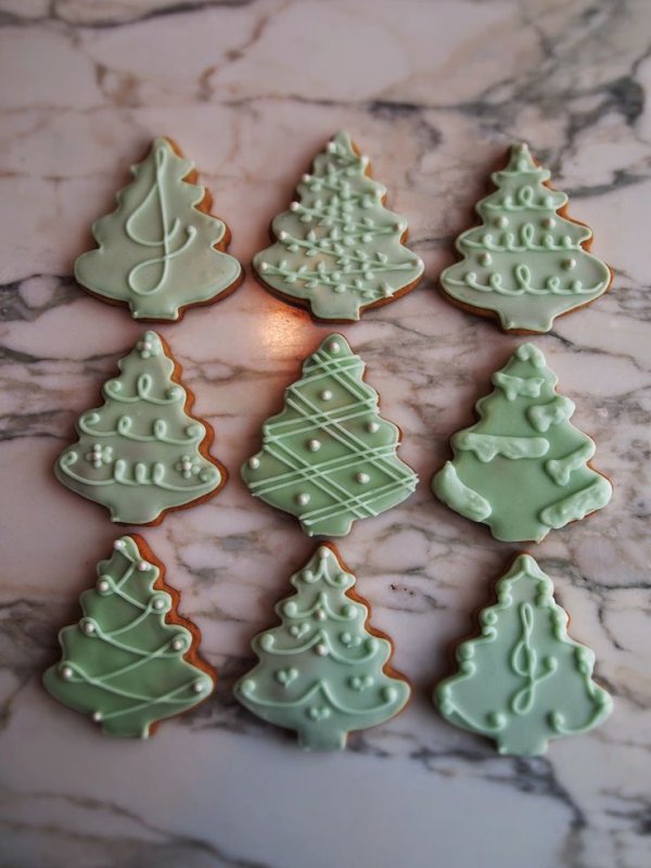 Айсинг для пряников елка