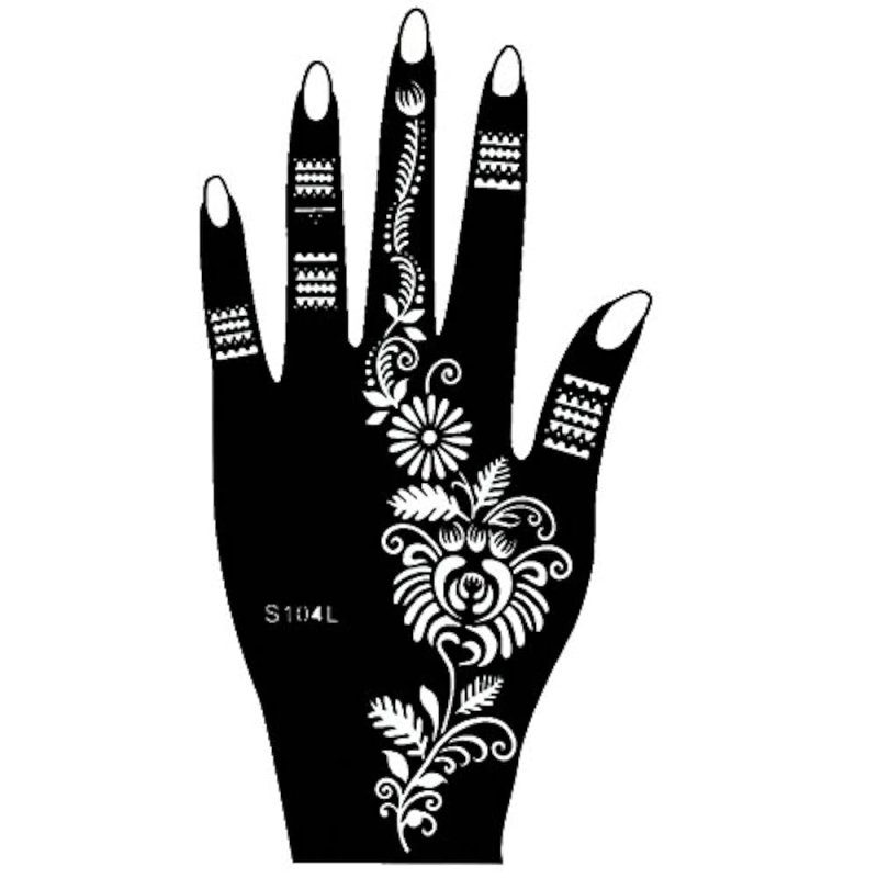 Трафареты для рисования хной на руках