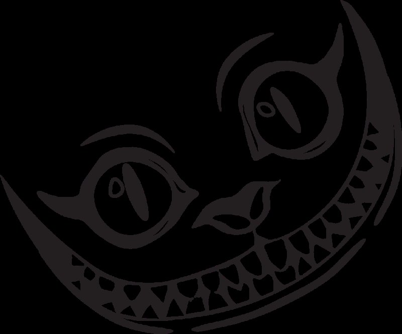 Улыбка Чеширского кота вектор