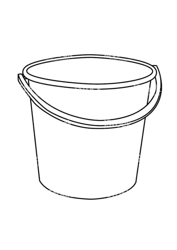 Ведро черно белое