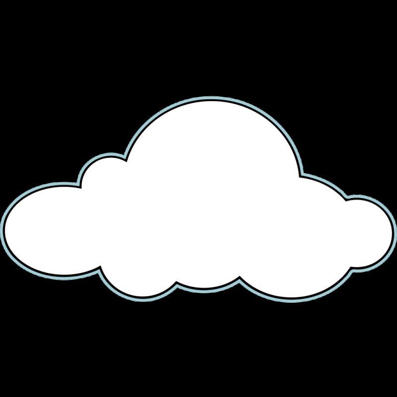 Трафарет облака
