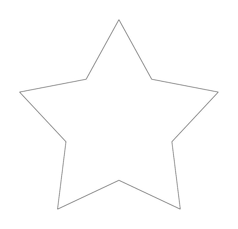 Звезда пятиконечная шаблон для вырезания