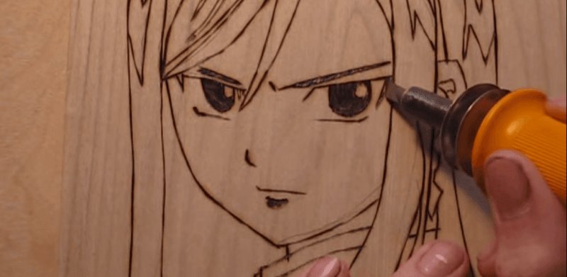 Рисунки для выжигания по дереву аниме