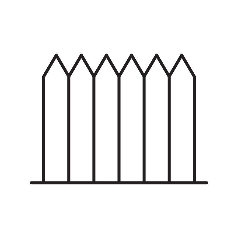 Забор трафарет