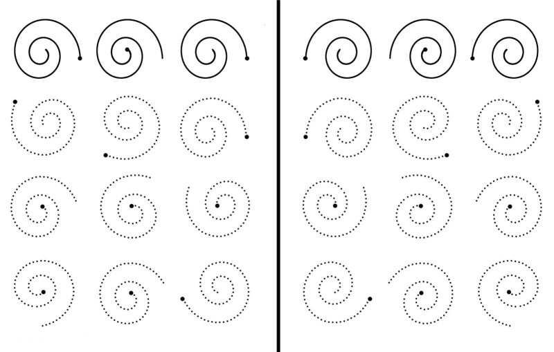 Прописи для правой и левой руки одновременно