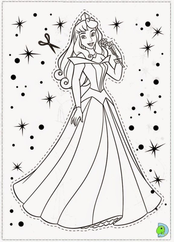 Раскраски для девочек принцессы