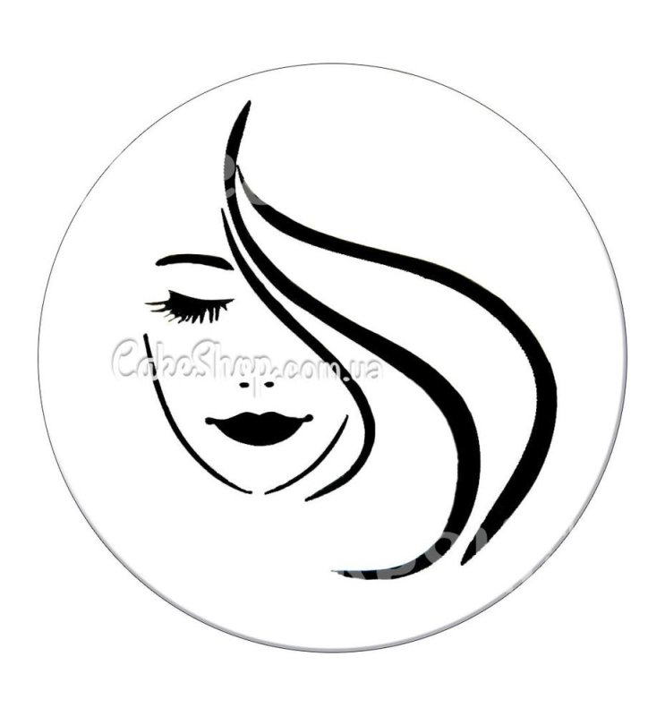 Трафарет лица на торт