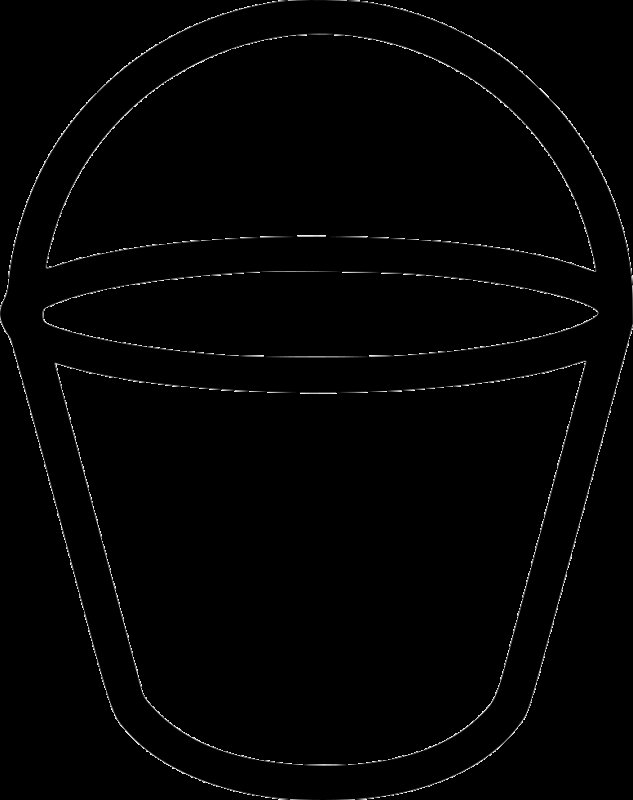 Ведро раскраска для детей