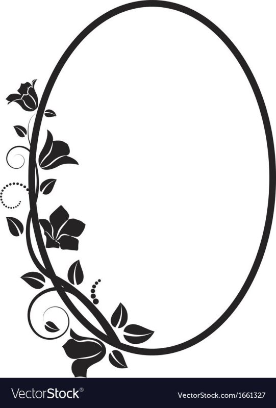 Овальная рамка