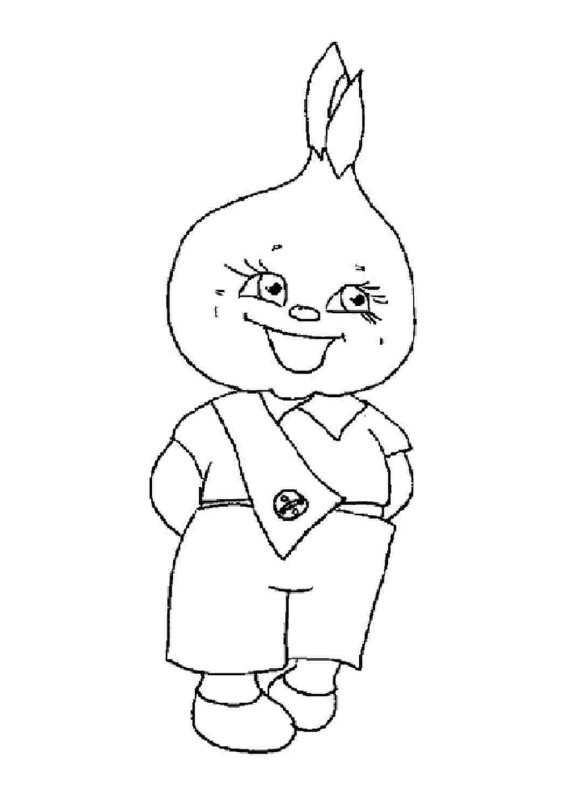 Сказочный персонаж рисунок Чиполлино