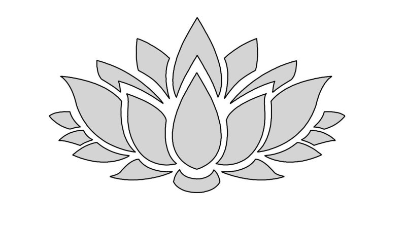 Цветы трафарет для вырезания