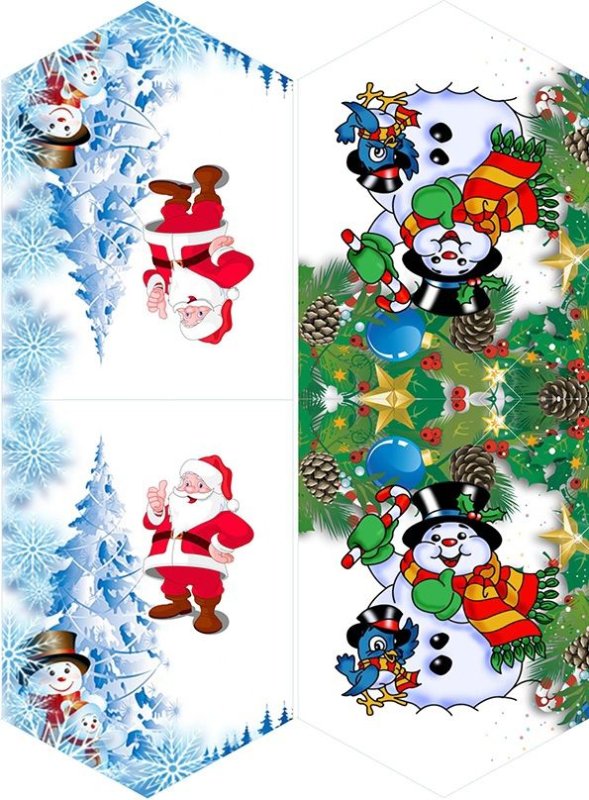 Флажки для детского сада новогодние