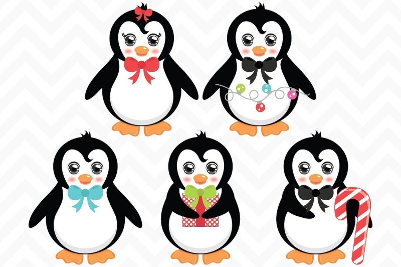 Разноцветные пингвины