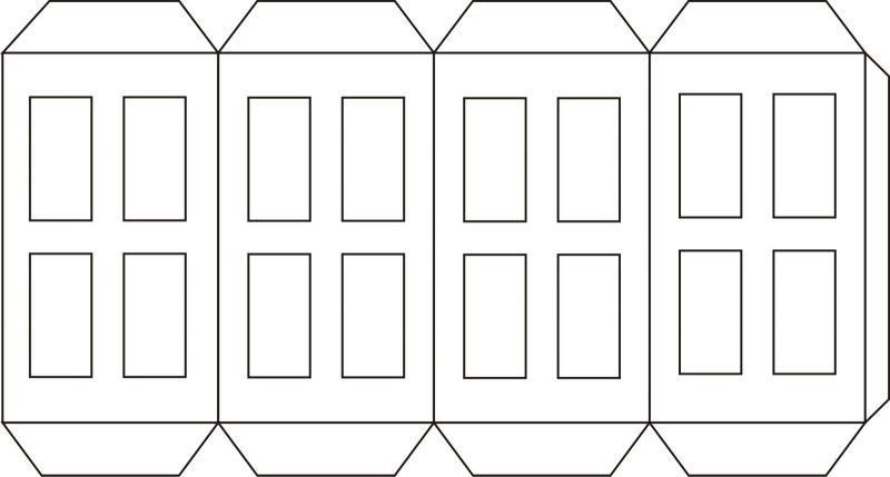 Модель домика из бумаги