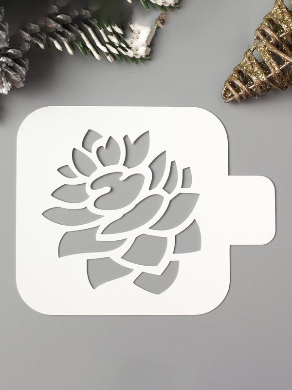 Шишка трафарет для вырезания