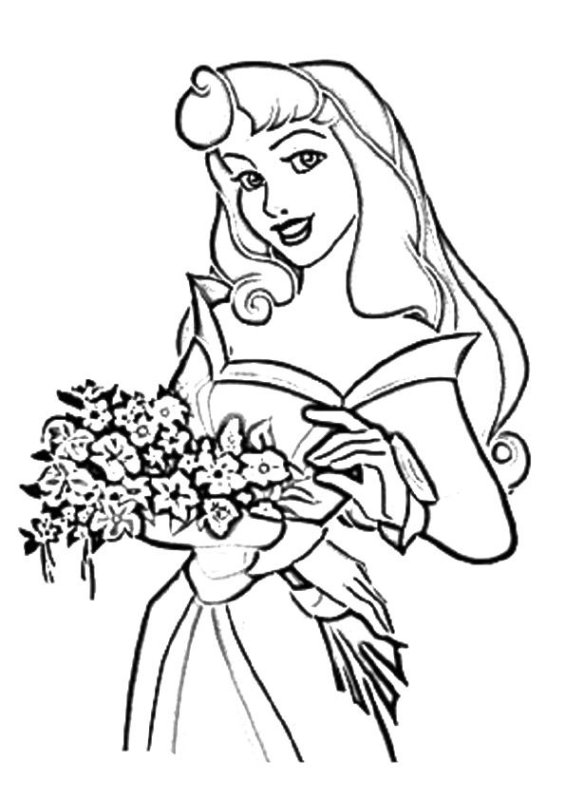 Раскраски принцессы Диснея