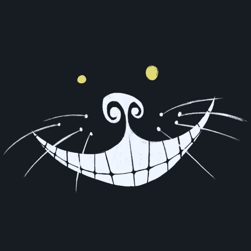 Улыбка Чеширского кота рисунок