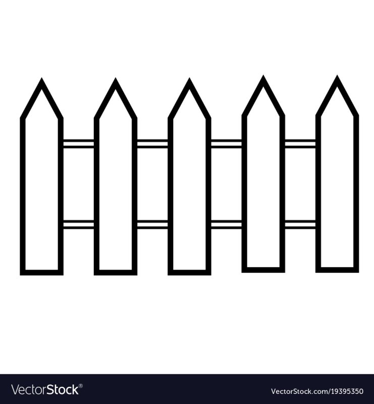 Забор трафарет