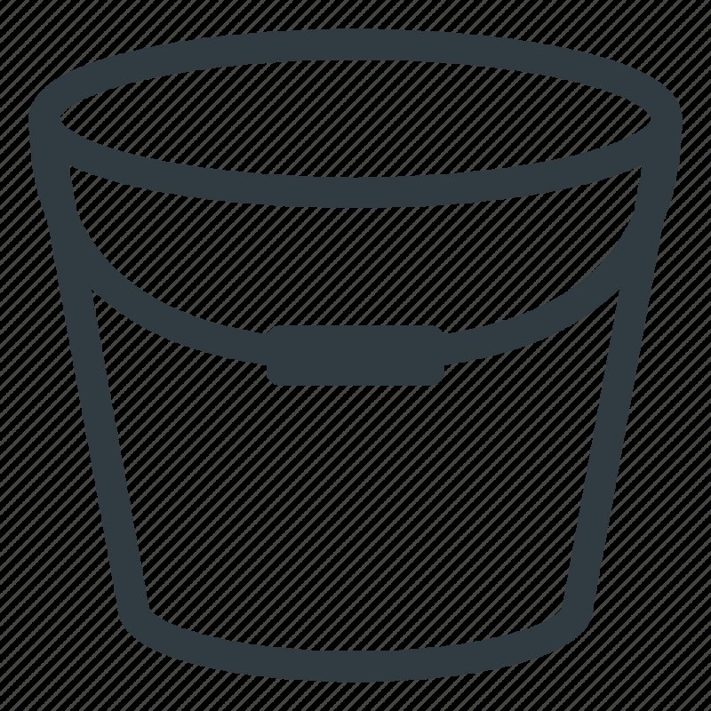 Ведро трафарет