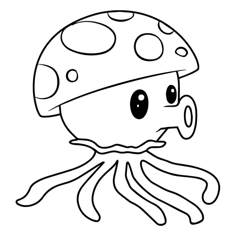 Plants vs Zombies раскраска