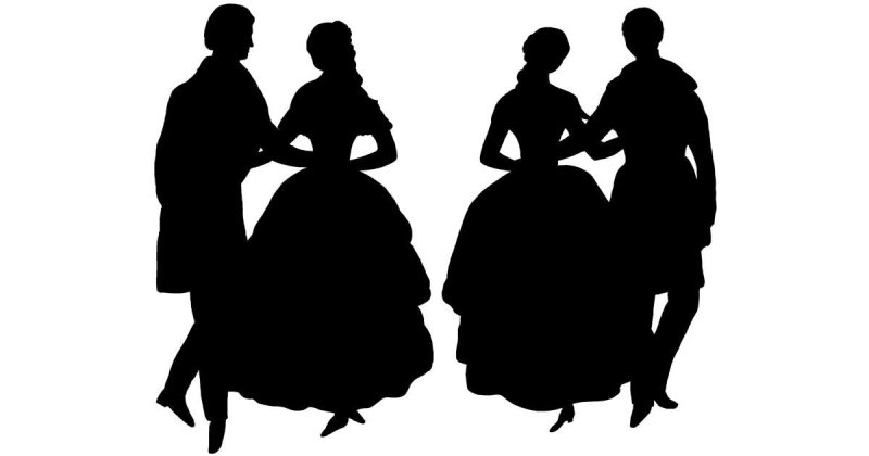 Силуэт бал 19 век